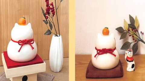 20250603【デコレ】猫鏡もちは鉄板アイテム。クリスマスもらしさ全開です。