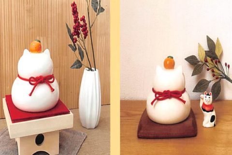 20250603【デコレ】猫鏡もちは鉄板アイテム。クリスマスもらしさ全開です。
