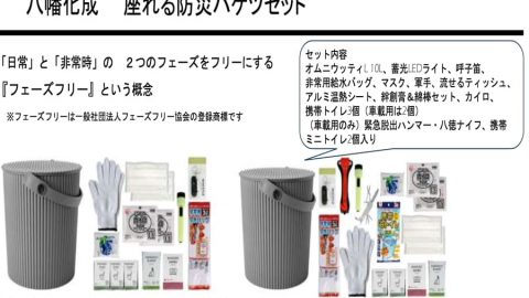 20250829【八幡化成】災害に備えようセット。防災の日にかかわらず。